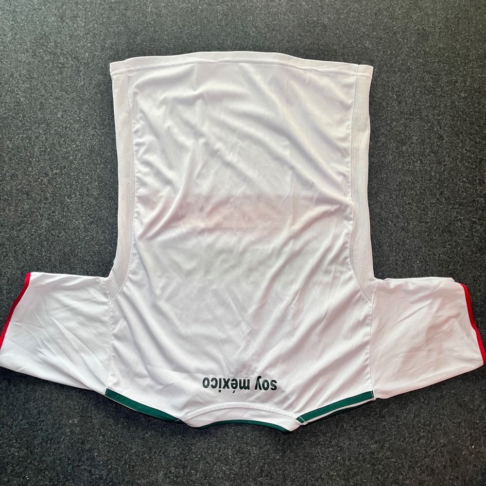 Adidas Soccer Jersey Mens Medium White Excellent Mexico FMF Away Climalite Top - Picture 5 of 7